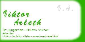 viktor arleth business card